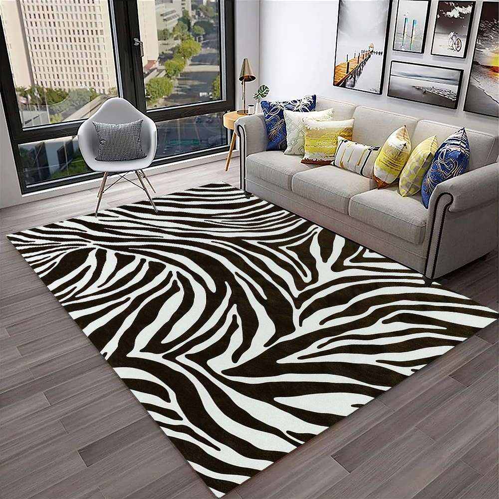 Commercial Printing Online - 3D Colorful Zebra Stripe Pattern Carpet