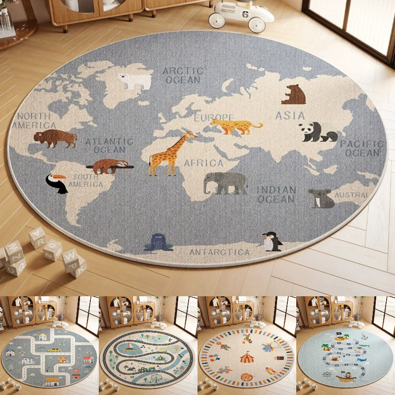 Wholesale Commercial Printing - World Map Printing Large Area Round