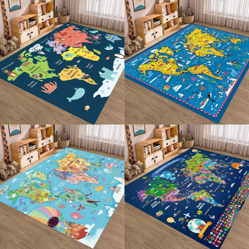 Commercial Printing Machine - Animal World Map Print Large Area