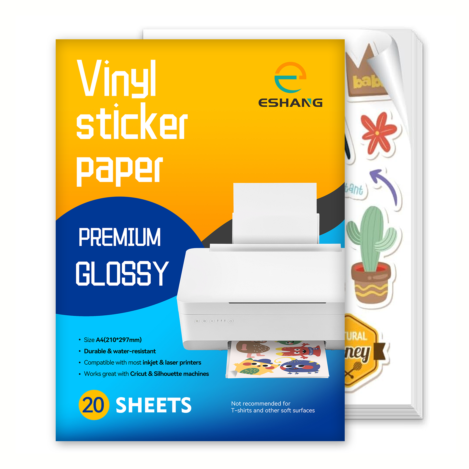 10/20 Sheets A4 Glossy White V - Commercial Vinyl Printing 评论和价格