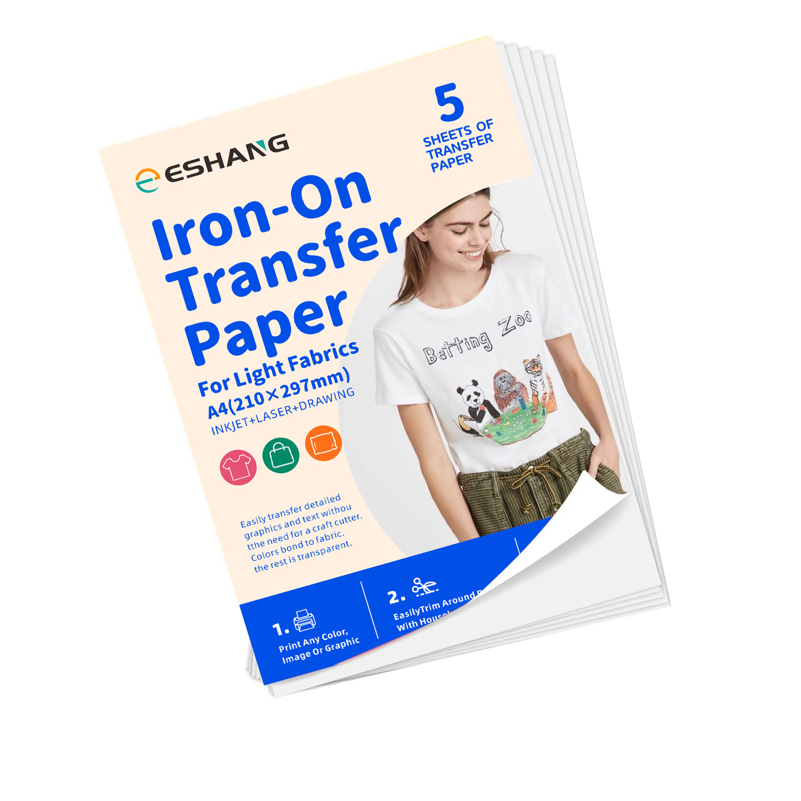 5 Sheets A4 Heat Transfer Pape - Commercial Vinyl Printing 评论和价格