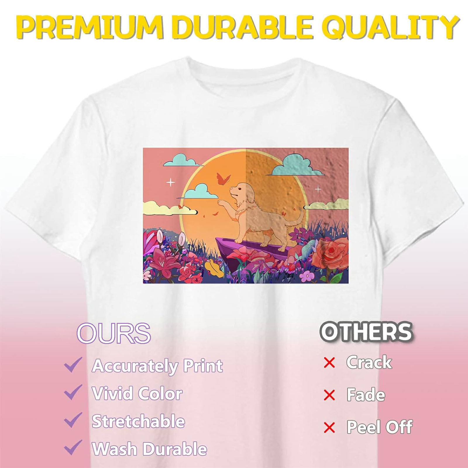 5 Sheets A4 Heat Transfer Pape - Commercial Vinyl Printing 评论和价格