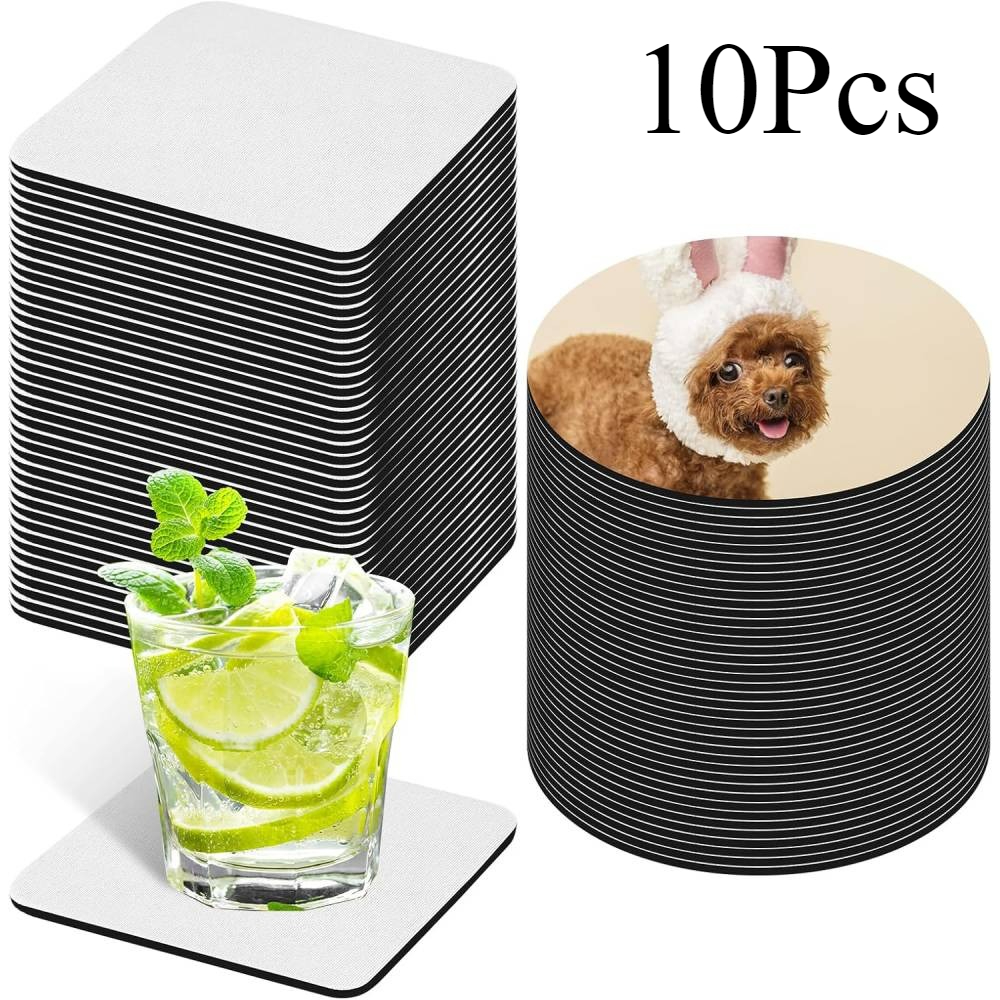 10 Pcs Sublimation Coasters Bl - Sublimation Mug Blank 评论和价格