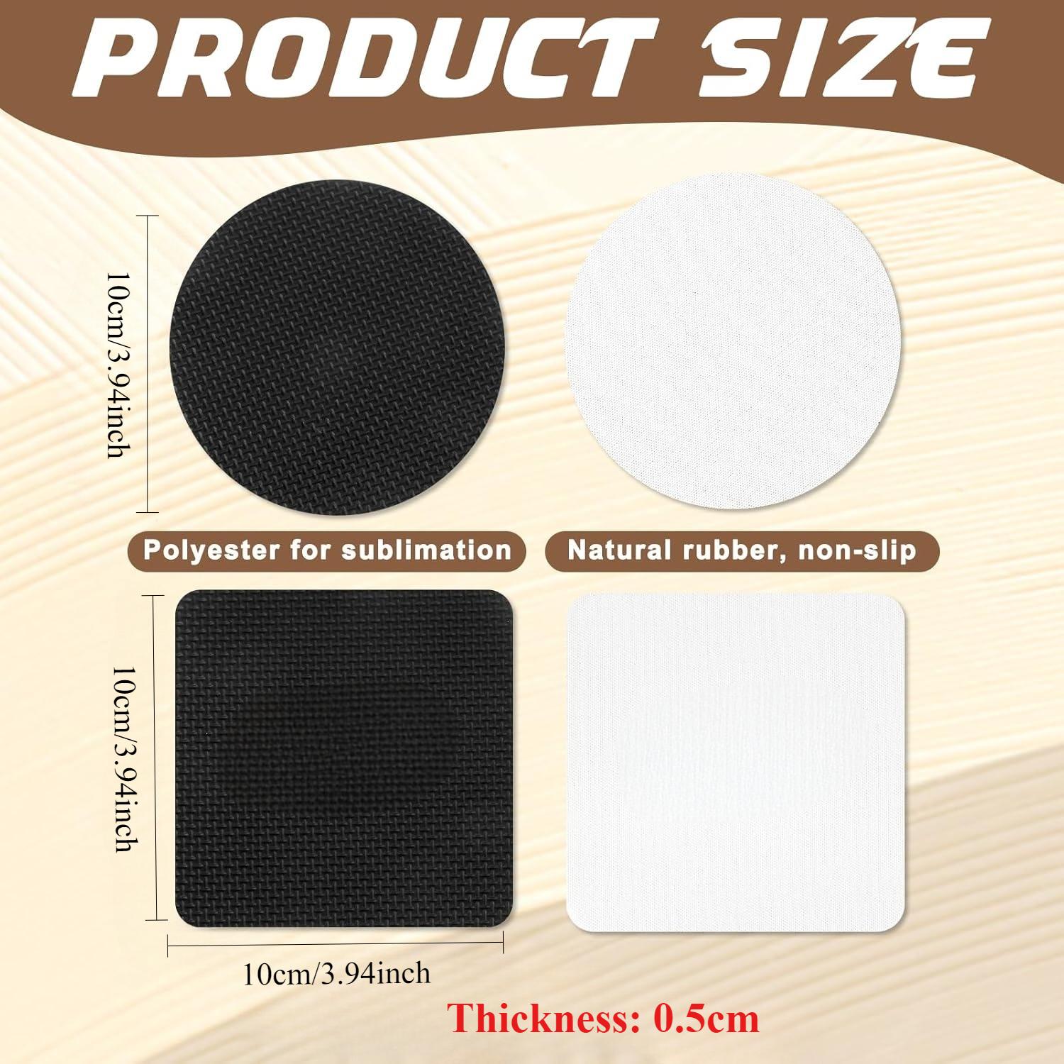 10 Pcs Sublimation Coasters Bl - Sublimation Mug Blank 评论和价格
