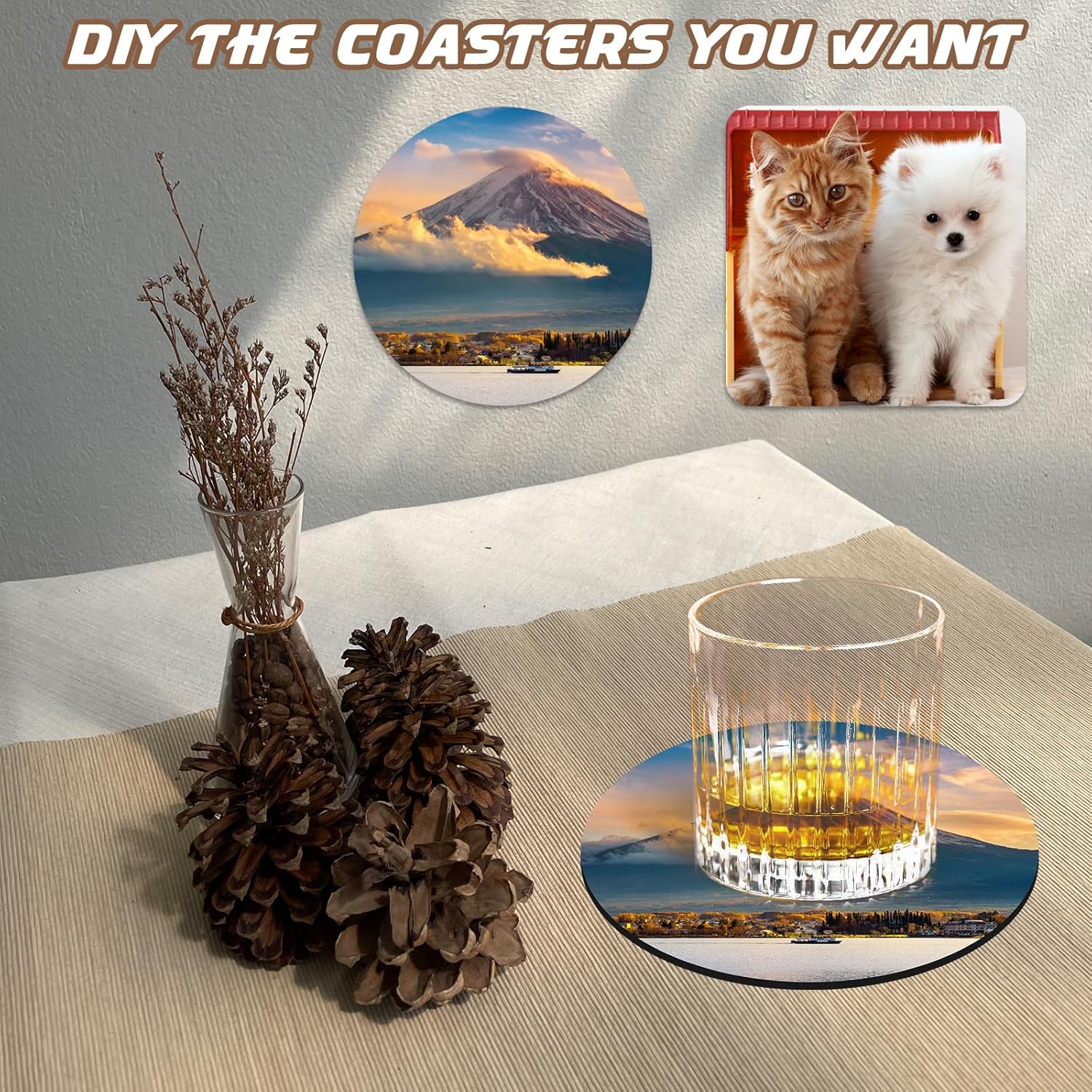 10 Pcs Sublimation Coasters Bl - Sublimation Mug Blank 评论和价格