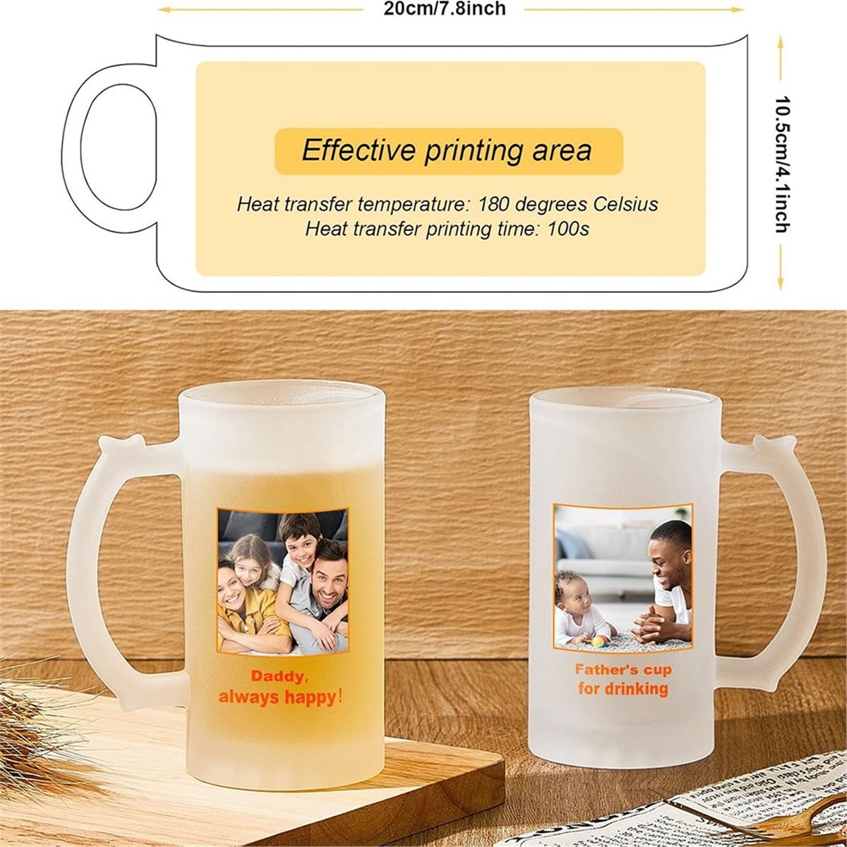 2 Pcs Sublimation Blank Beer M - Sublimation Mug Blank 评论和价格