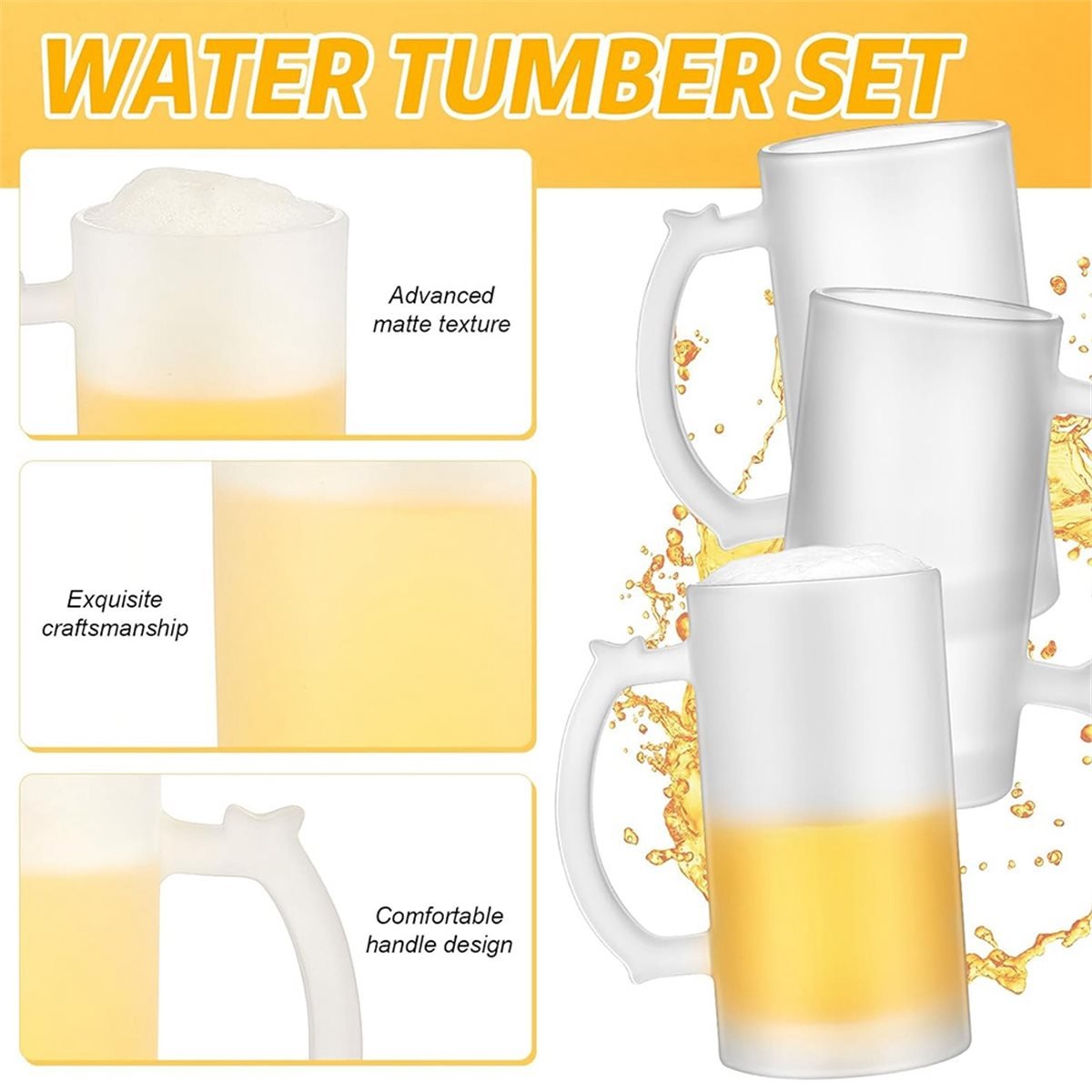2 Pcs Sublimation Blank Beer M - Sublimation Mug Blank 评论和价格