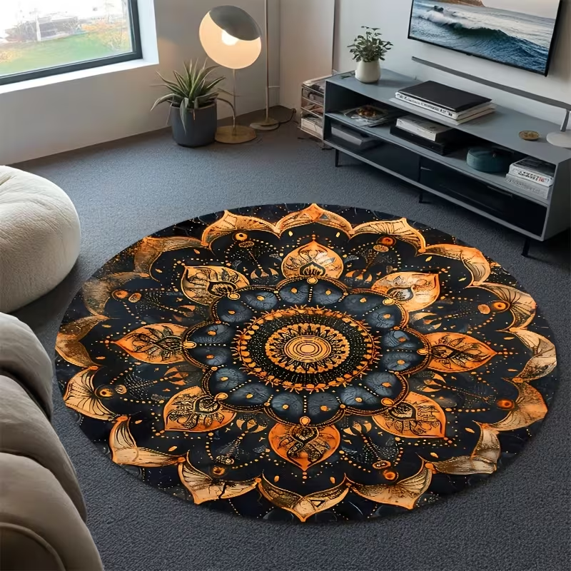 Luxury Boho Mandala Round Rug  - Wholesale Commercial Printing 评论和价格