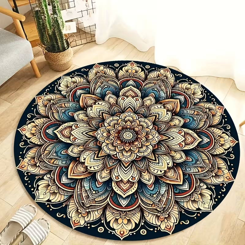 Luxury Boho Mandala Round Rug  - Wholesale Commercial Printing 评论和价格