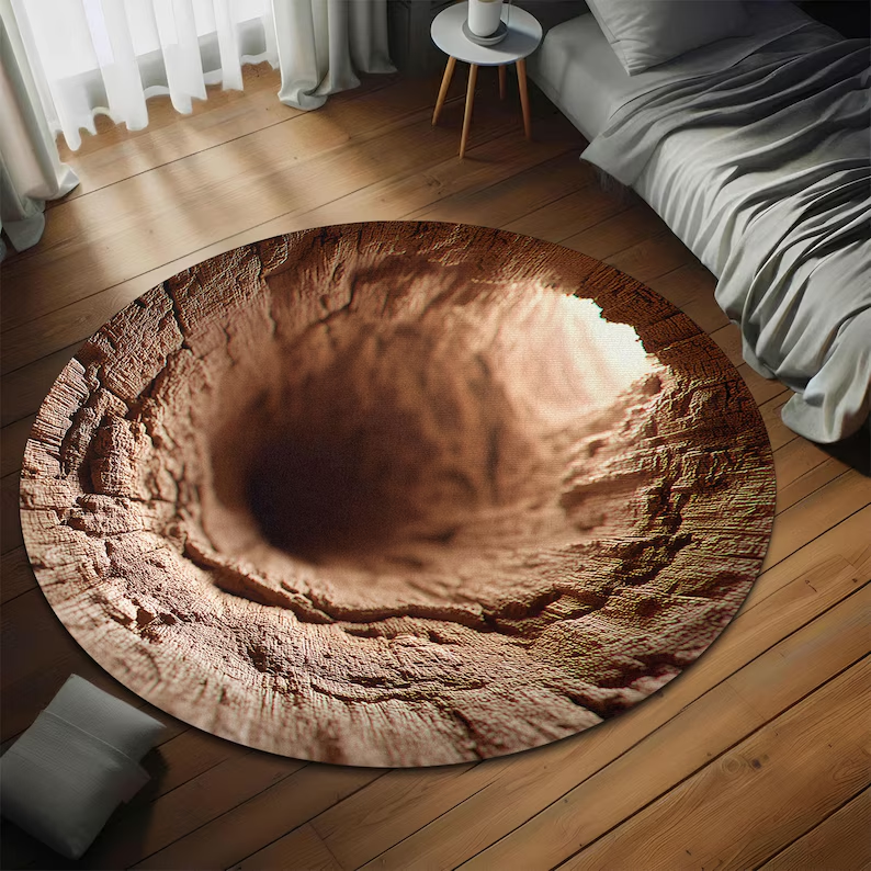 3D Mountain Hole Printed Rug M - Wholesale Commercial Printing 评论和价格