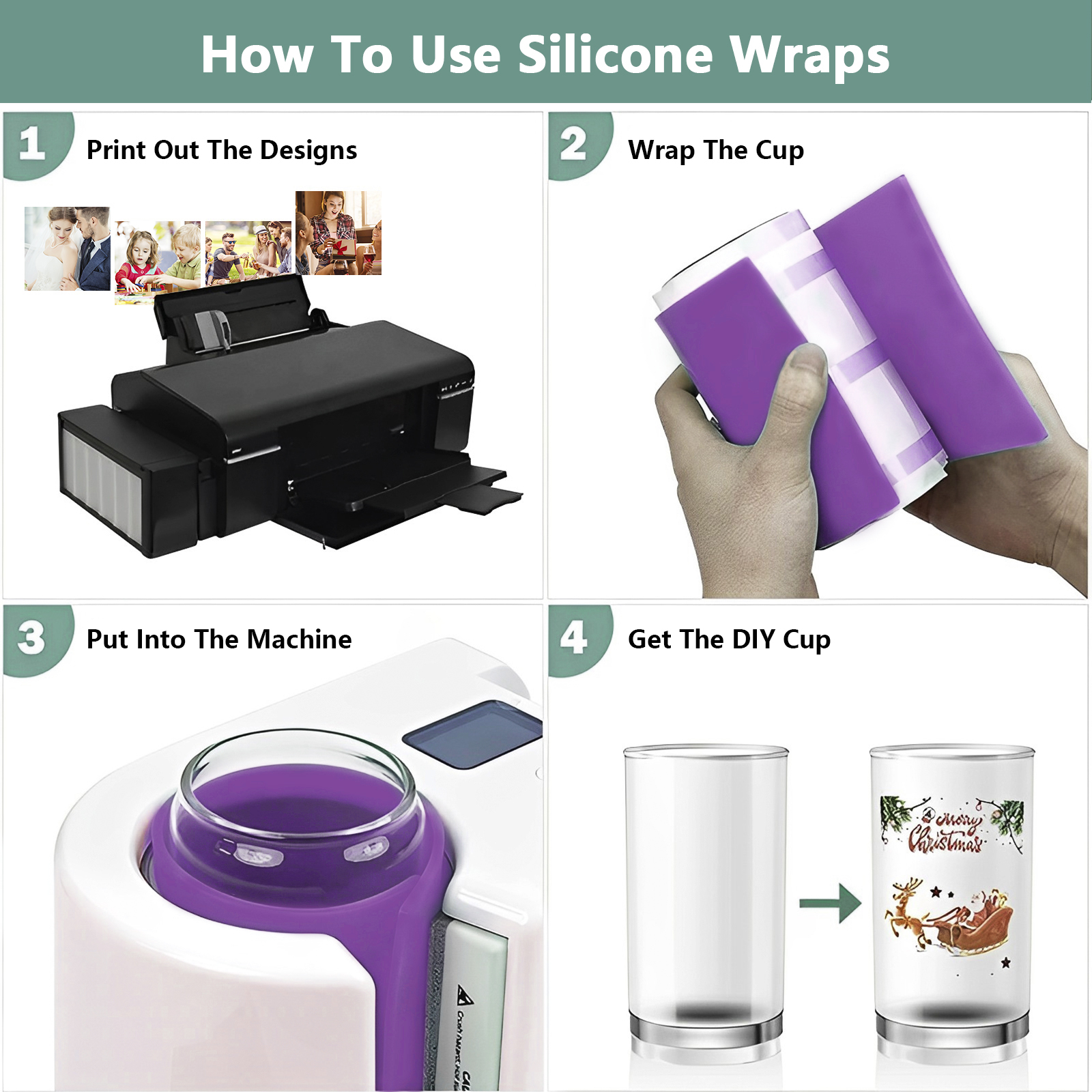 3pcs Sublimation Tumblers Wrap - Sublimation Mug Blank 评论和价格