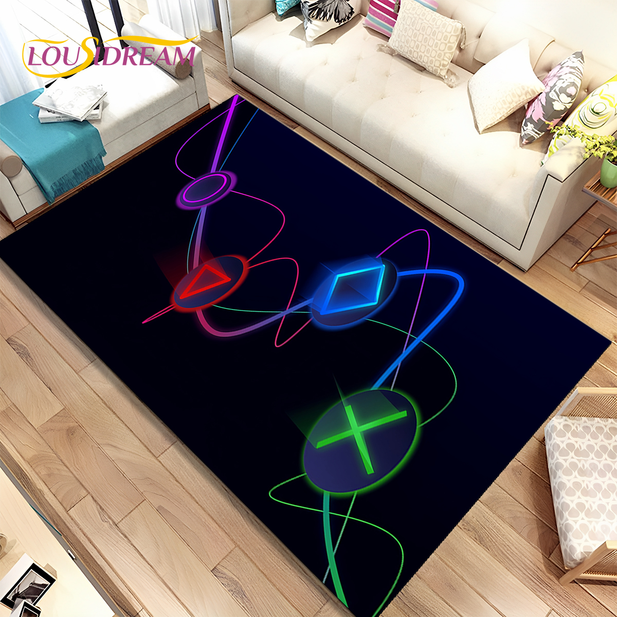 Cartoon Game Gamer Gamepad Rug - Commercial Printing Online 评论和价格