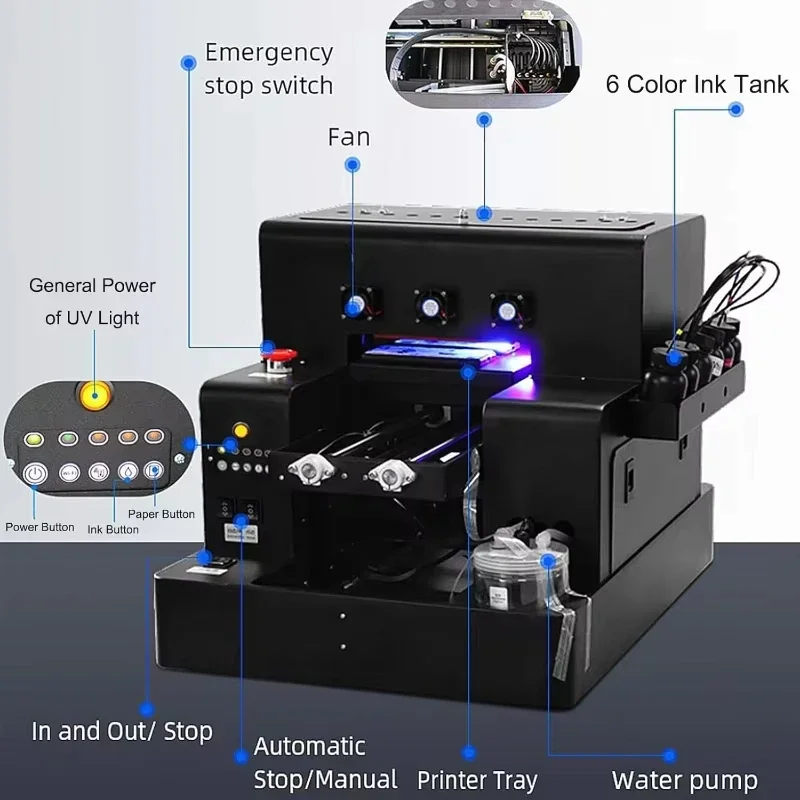 SIHAO A4 UV Printer Flatbed 57 - Uv Flatbed Printer 评论和价格