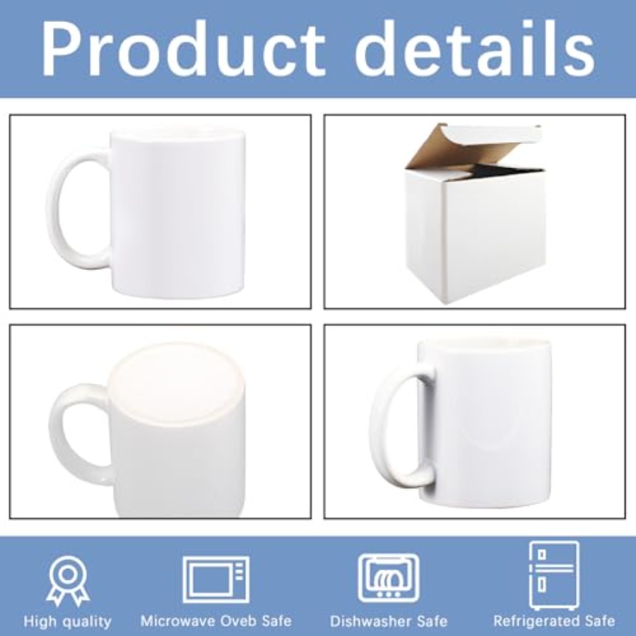 PACK 11 oz sublimation mugs wi - Sublimation Mug Blank 评论和价格