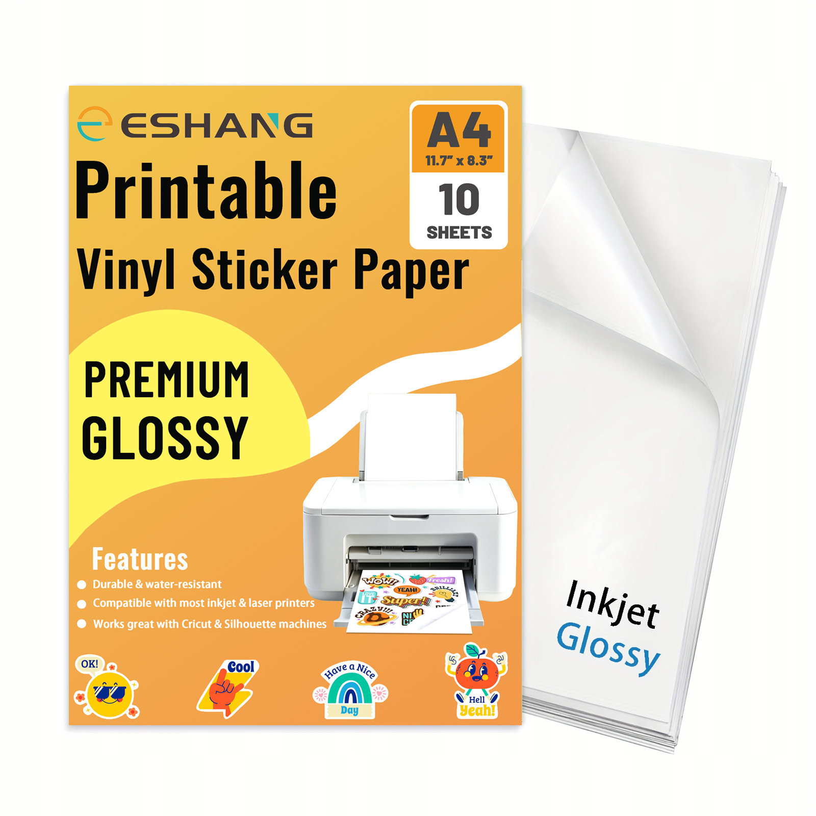 A4 10 Sheets Glossy White Prin - Commercial Vinyl Printing 评论和价格