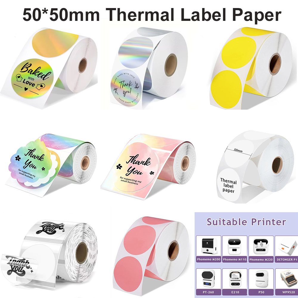 1Roll Round Circle Thermal Pap - Commercial Printing Machine 评论和价格