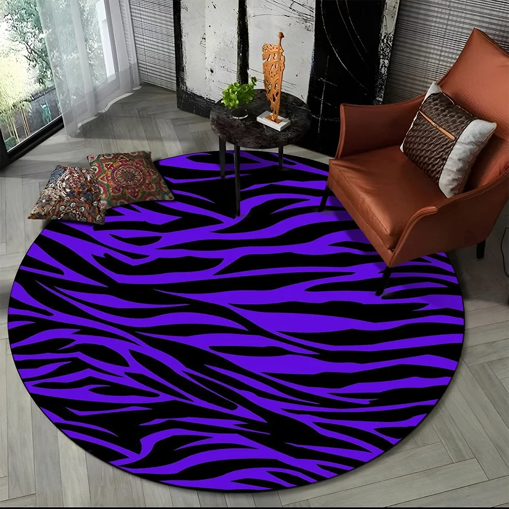 Pink Zebra Stripe Print Round  - Commercial Printing Machine 评论和价格