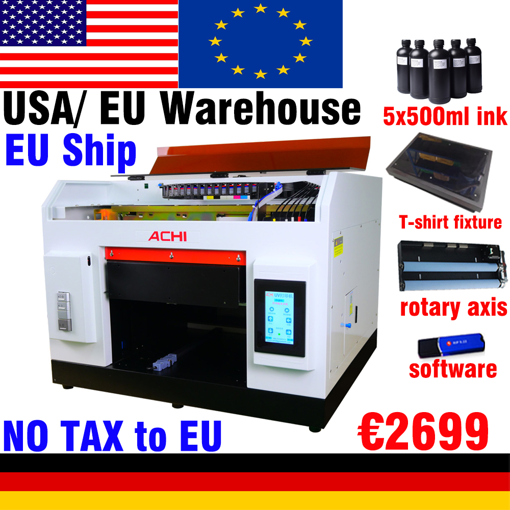 [US &EU STOCK] ACHI A3 UV Prin - Uv Flatbed Printer 评论和价格