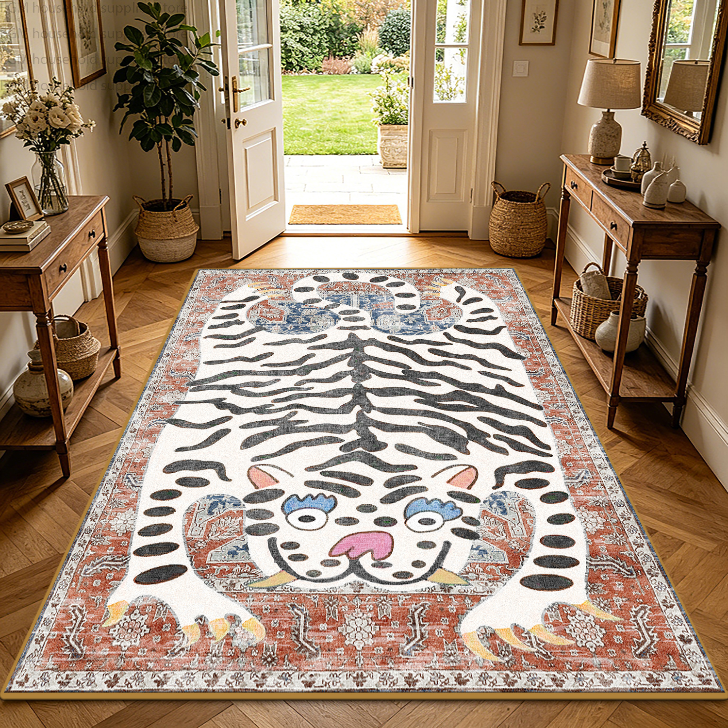 Boho Tiger Print Retro Carpet  - Wholesale Commercial Printing 评论和价格