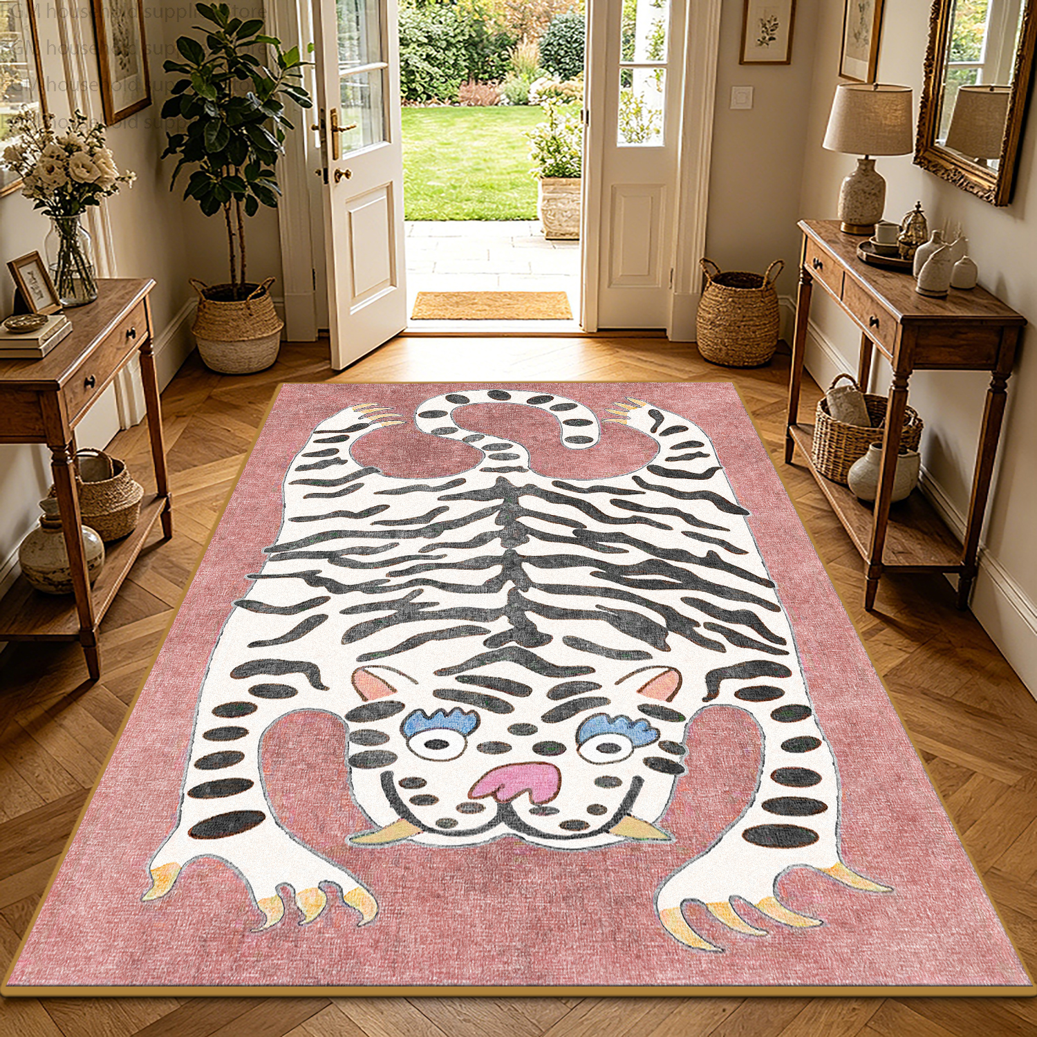 Boho Tiger Print Retro Carpet  - Wholesale Commercial Printing 评论和价格