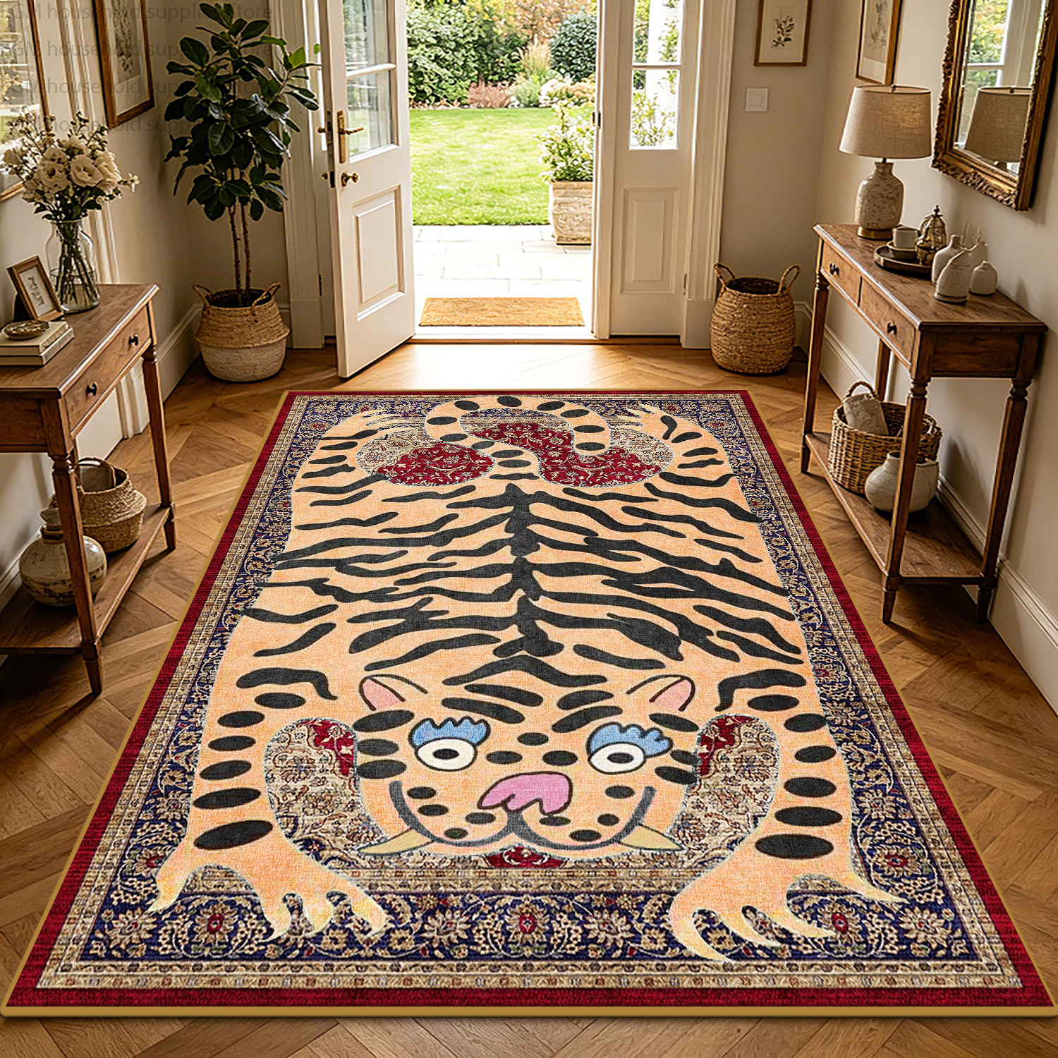 Boho Tiger Print Retro Carpet  - Wholesale Commercial Printing 评论和价格
