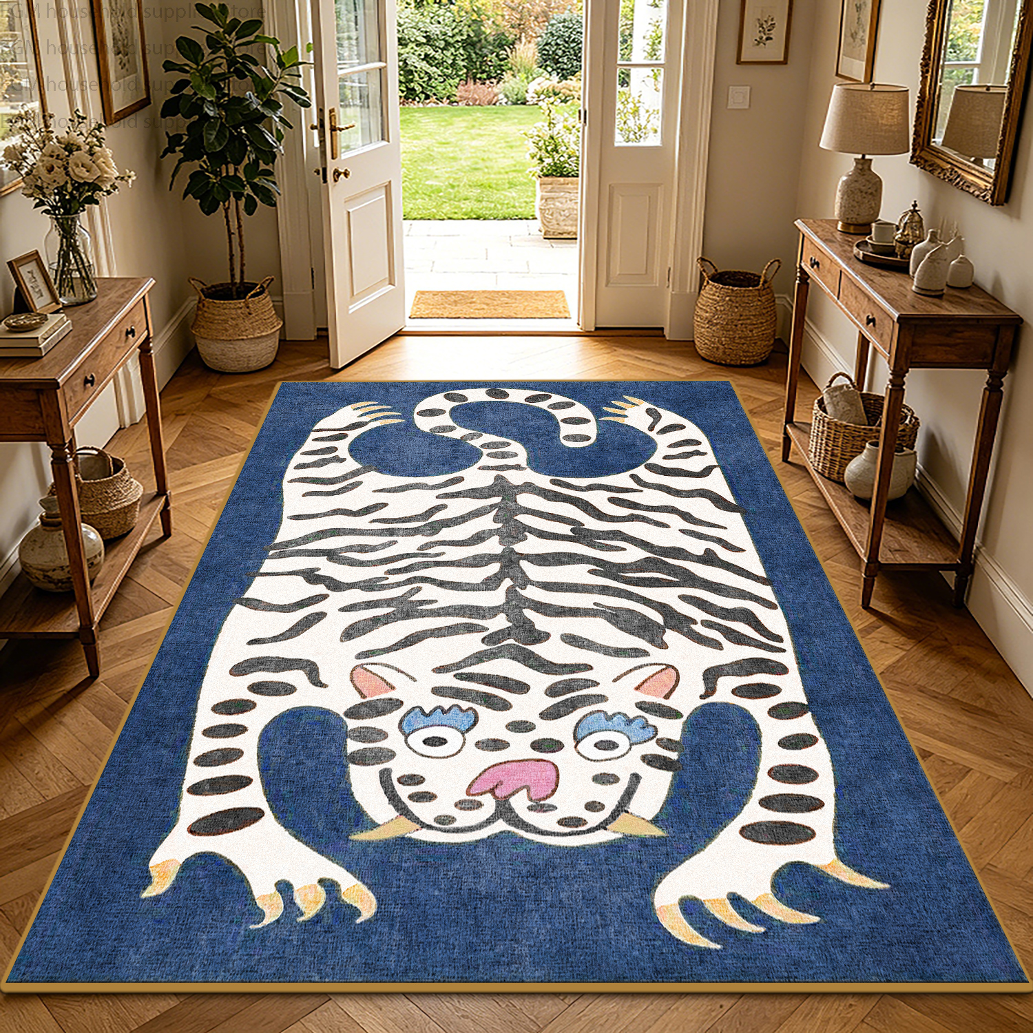 Boho Tiger Print Retro Carpet  - Wholesale Commercial Printing 评论和价格