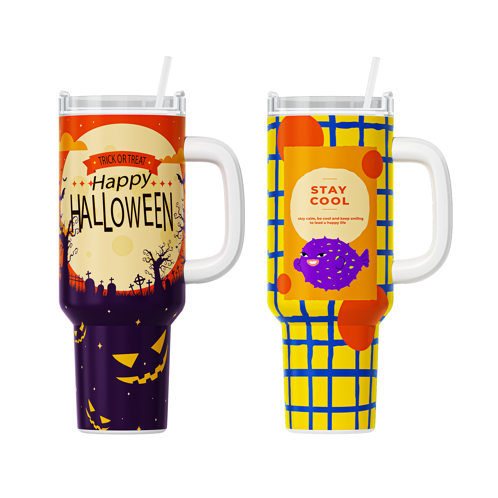 HTVRONT 2 Pack 40oz Sublimatio - Sublimation Mug Blank 评论和价格