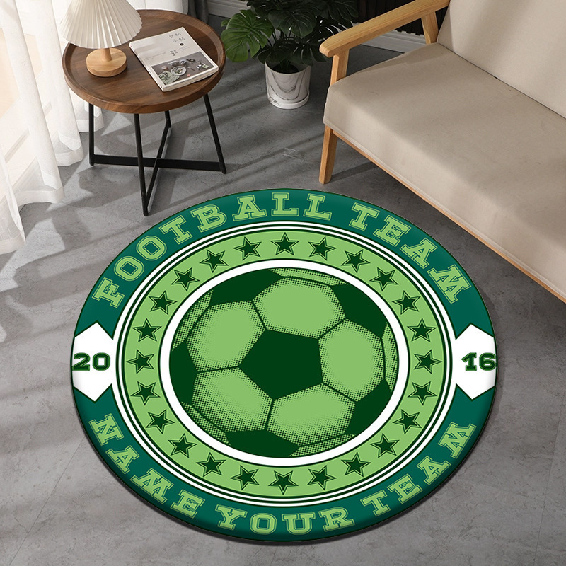 Soccer Theme Round Carpet Spor - Wholesale Commercial Printing 评论和价格