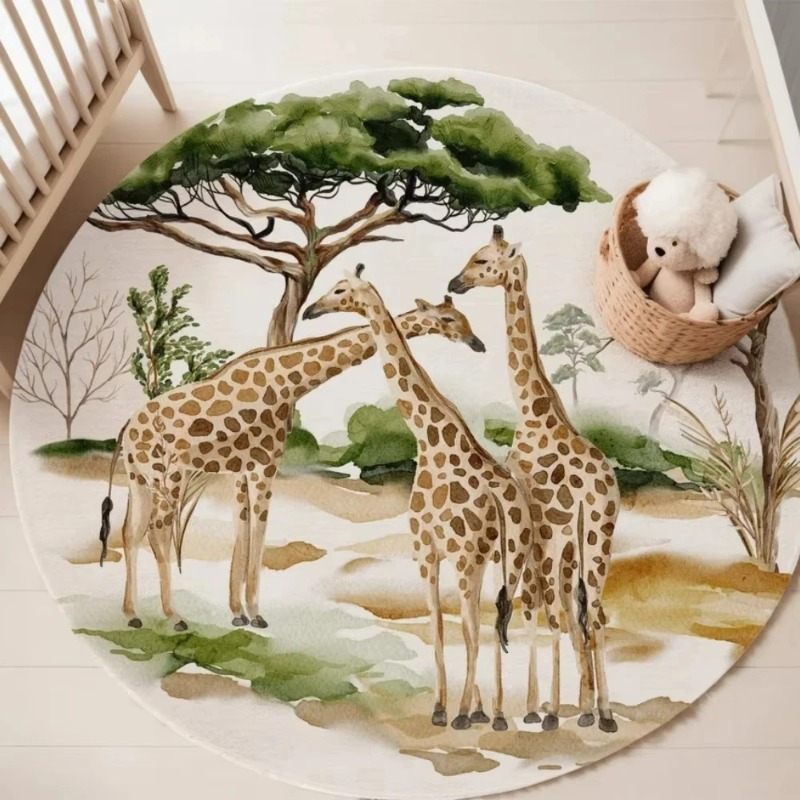 Circular Carpet Zoo Giraffe El - Wholesale Commercial Printing 评论和价格