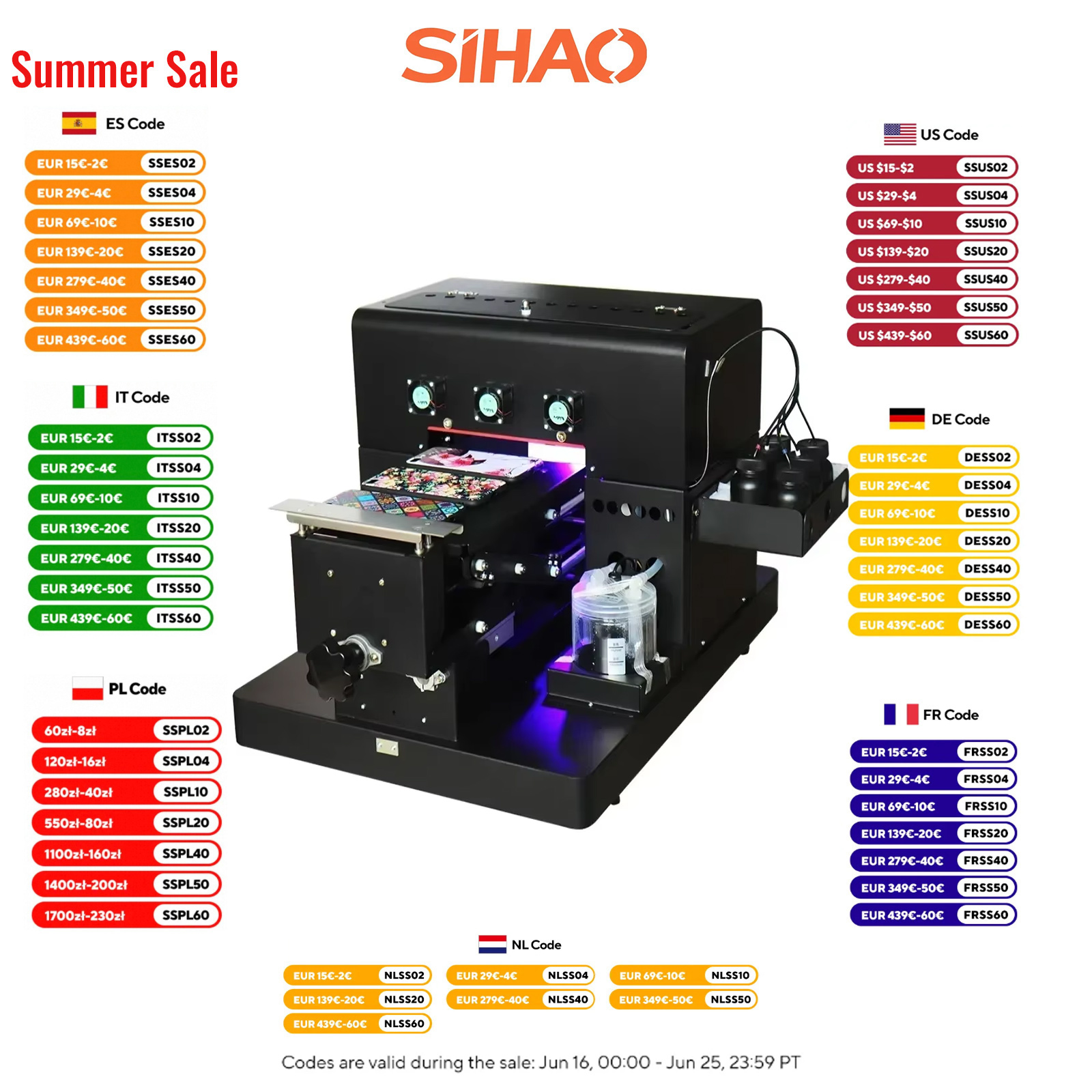 Sihao DIY A4 UV Printer Upgrad - Uv Flatbed Printer 评论和价格