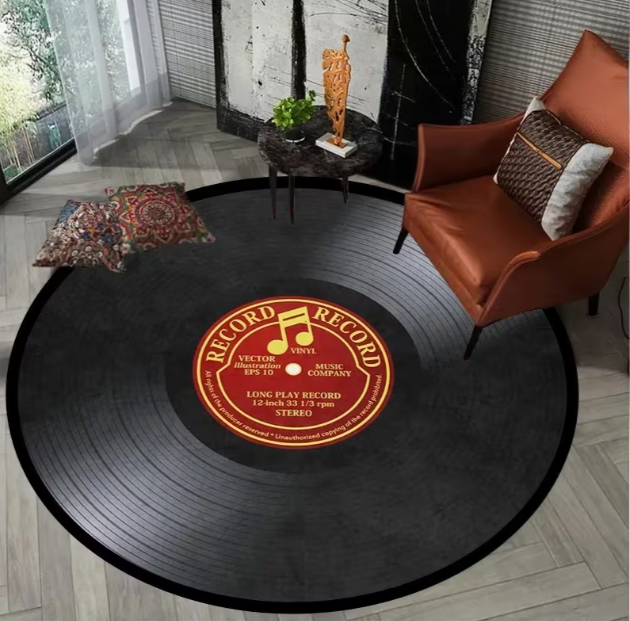 Elegant Circular Floor Mat wit - Commercial Vinyl Printing 评论和价格