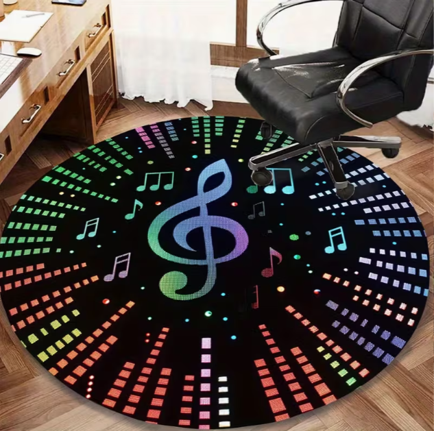 Elegant Circular Floor Mat wit - Commercial Vinyl Printing 评论和价格