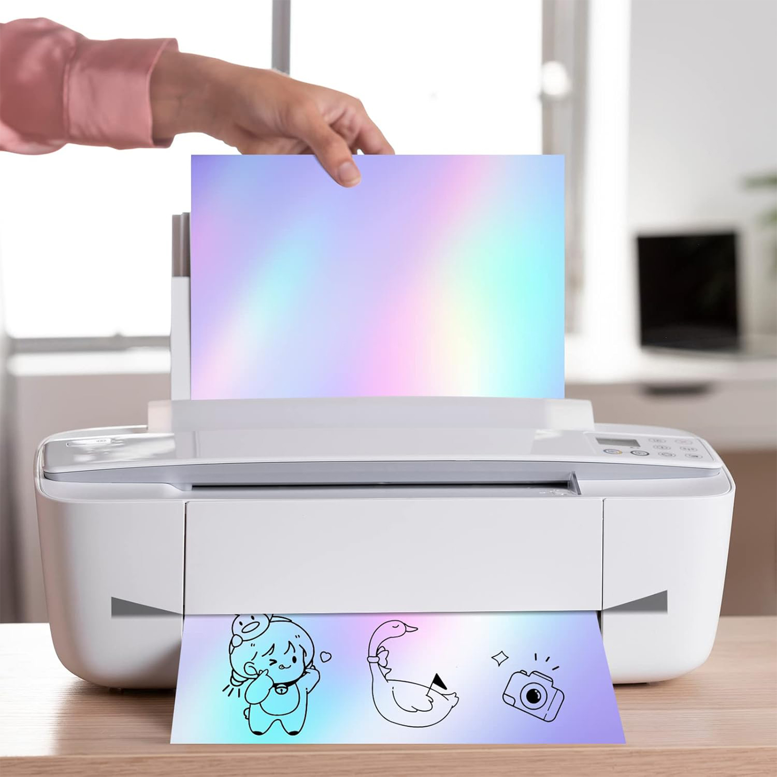 A4 Size 10 Sheets Rainbow Holo - Commercial Vinyl Printing 评论和价格